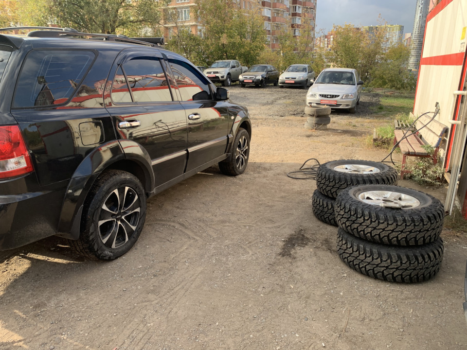 Правильная резина для путешествий — KIA Sorento (1G), 2,5 л, 2002 года ...