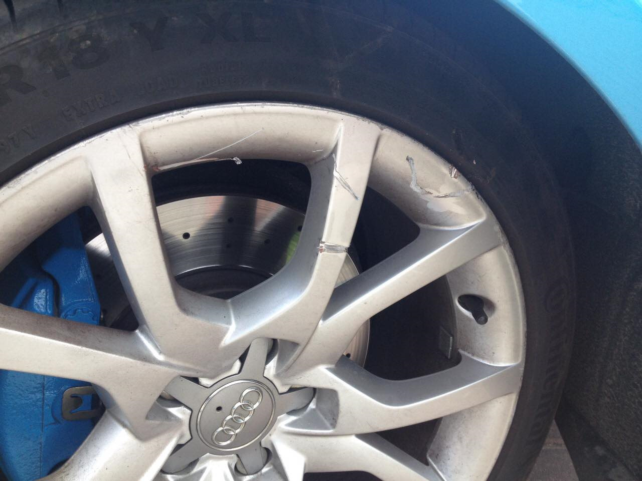 поцарапал диск… и покрасил — Audi A5 Sportback (1G), 2 л, 2010 года ...