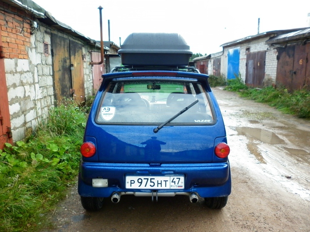 Бокс на крышу. — Lada 11113 Ока, 0,7 л, 2001 года | аксессуары | DRIVE2