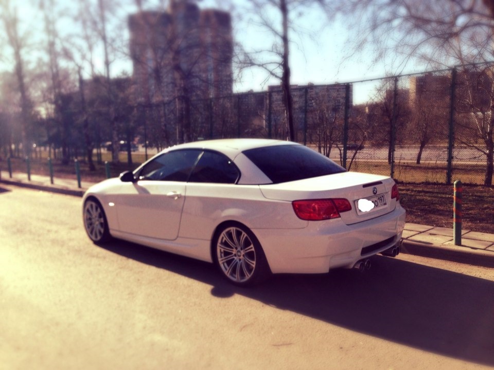 Лето + новые колеса — BMW 3 series Convertible (E93), 3 л, 2009 года ...