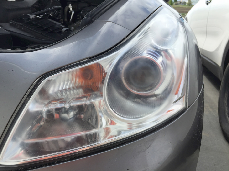 Полировка фар зубной пастой) — Infiniti G35 (V36), 3,5 л, 2007 года ...