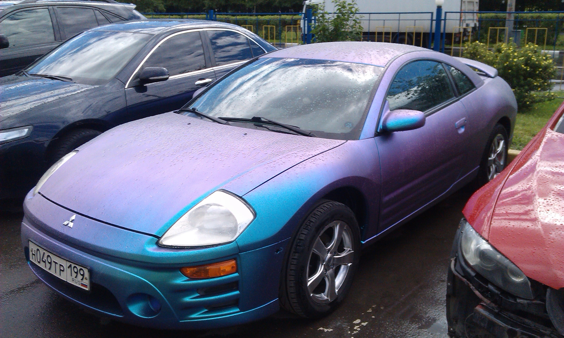 Plasti Dip -до, -во время и -после — Mitsubishi Eclipse (3G), 2,4 л, 2003  года | стайлинг | DRIVE2