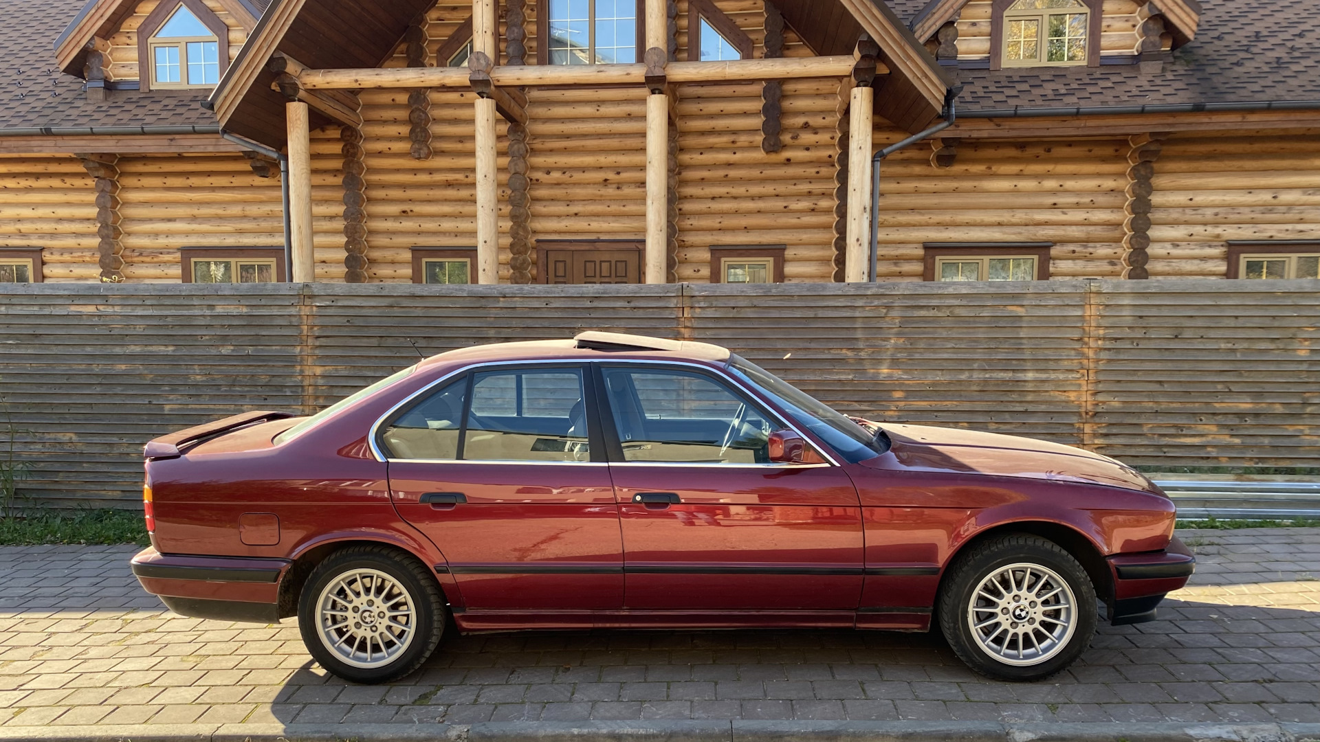 BMW 5 series (E34) 2.4 дизельный 1990 | Малиновый Баварец на DRIVE2