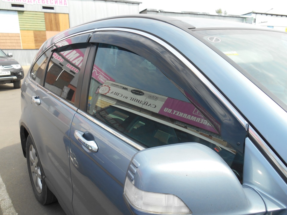 Вот и мы теперь с Дефлекторами… — Honda CR-V (RE), 2 л, 2008 года ...