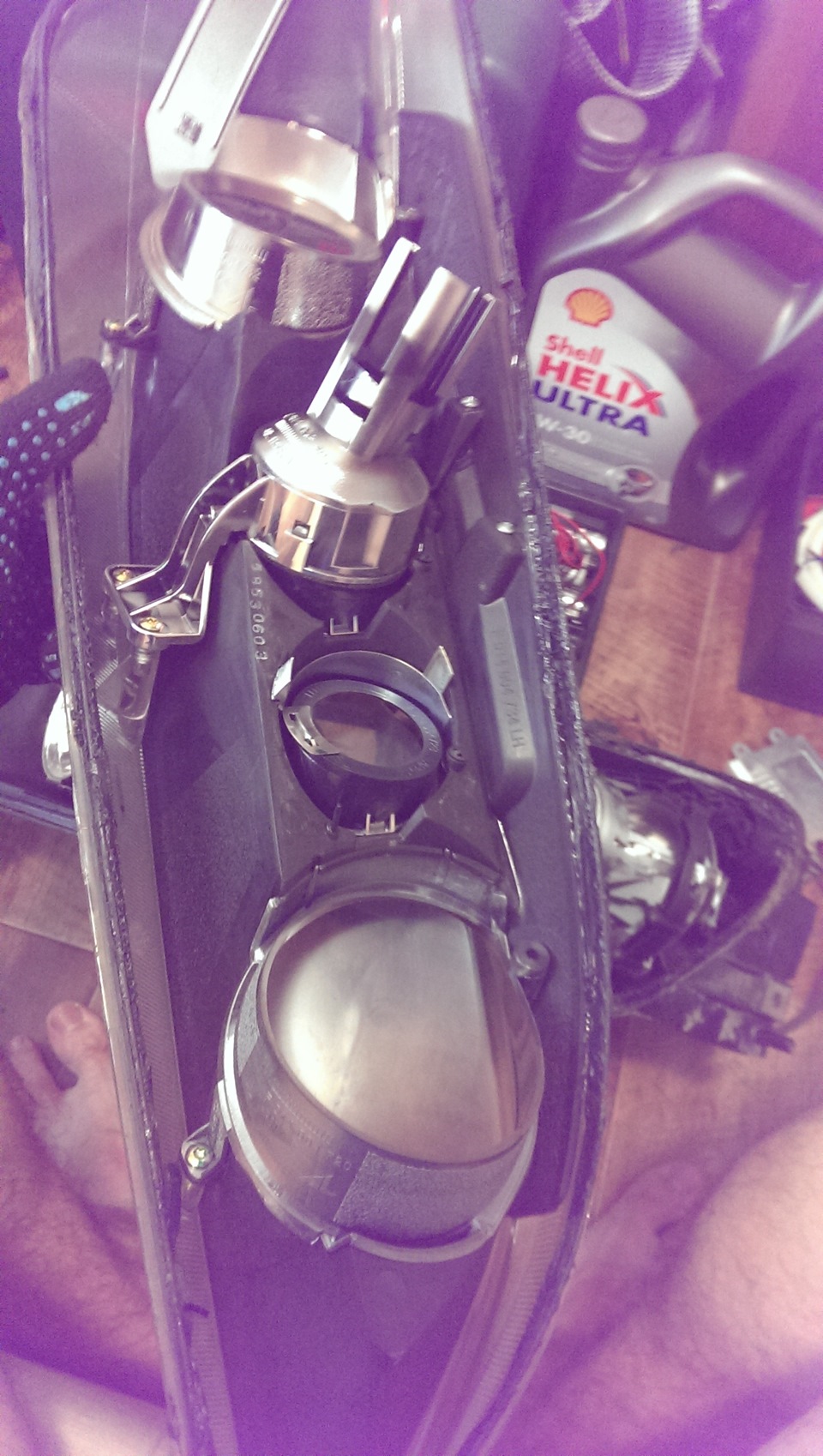 Противотуманные фары в бампер, переделка. Светодиодная лента в фары ...