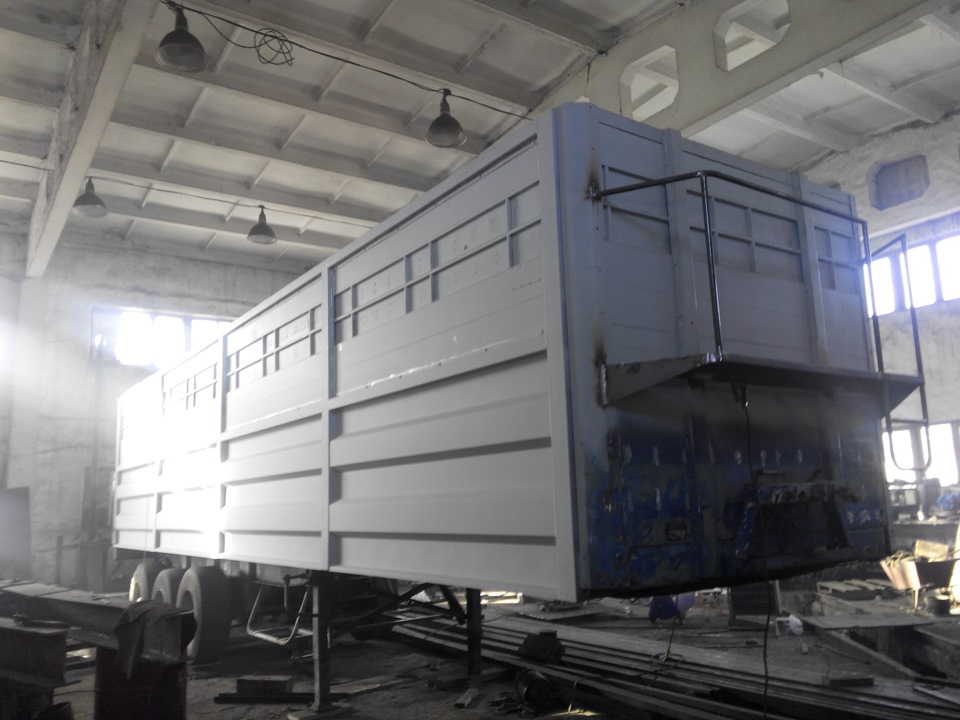 Переделка прицепа под зерновоз. Часть 2 — МАЗ 54323 - Мурзик, 0,5 л ...