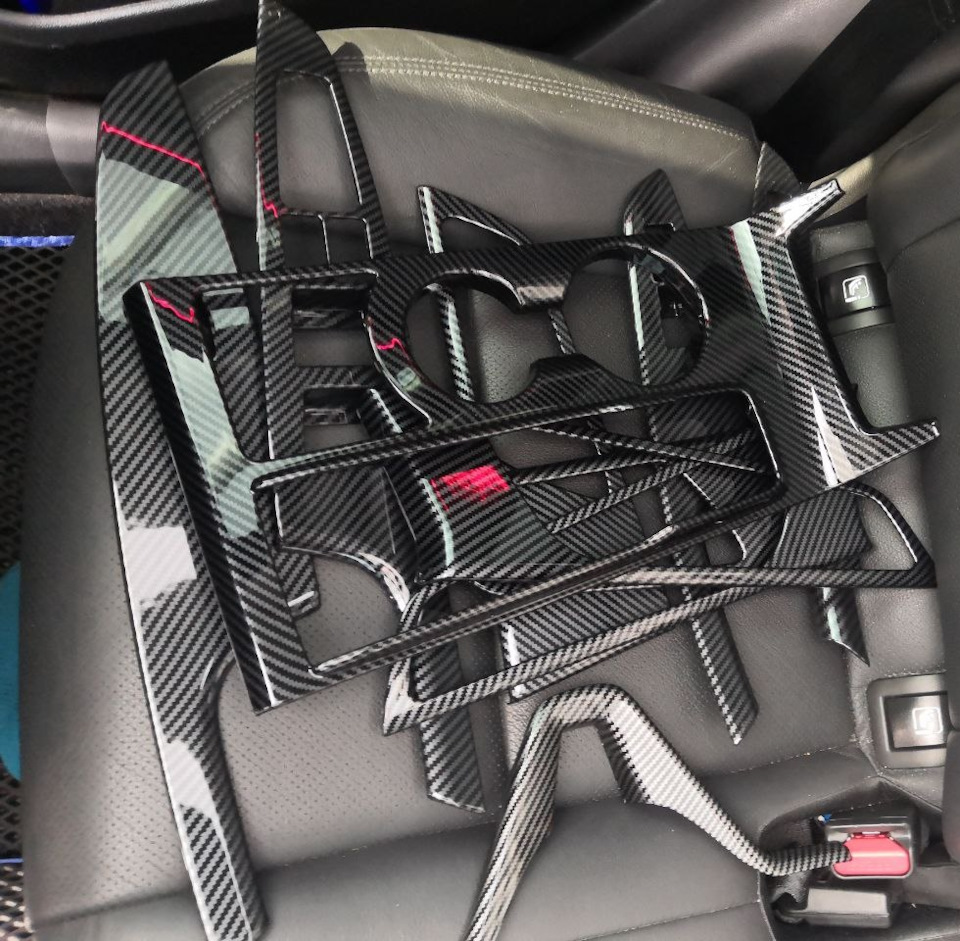 Карбоновые накладки в салон — Hyundai Tucson (TL), 2 л, 2019 года ...
