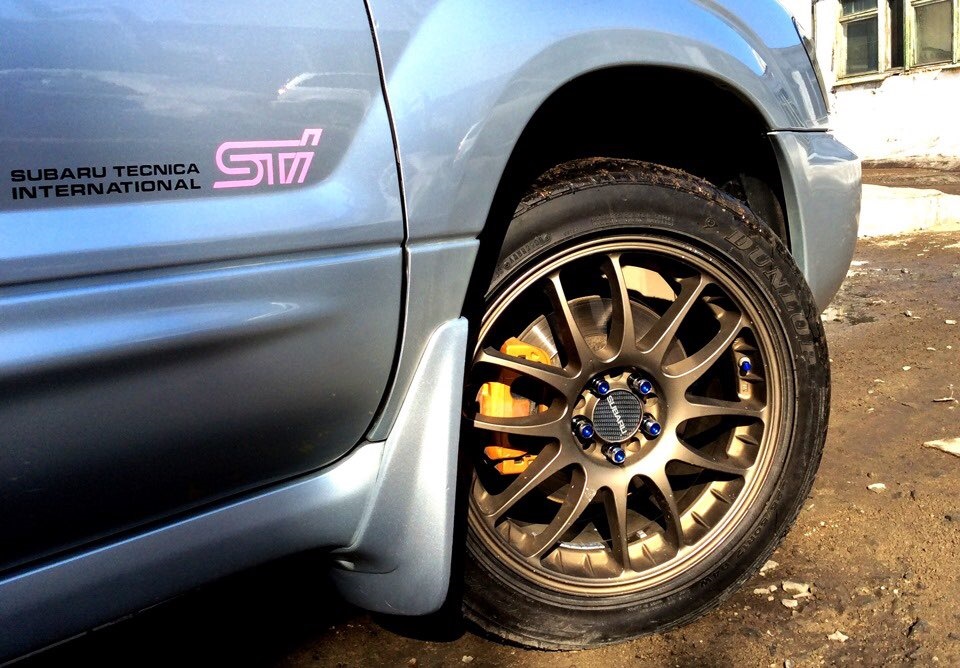 Установка пружин STi — Subaru Forester (SG), 2 л, 2004 года | тюнинг ...