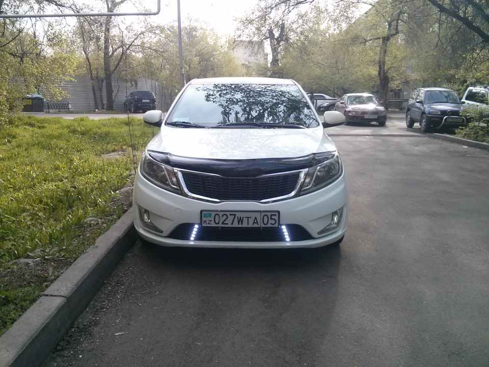 ДХО орлиный глаз — KIA Rio (3G), 1,6 л, 2013 года | аксессуары | DRIVE2