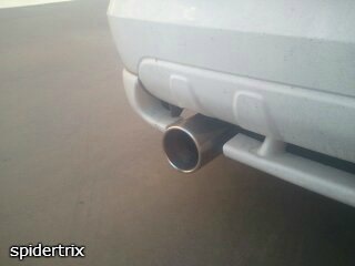 Насадка глушителя. — Toyota Matrix (1G), 1,8 л, 2005 года | аксессуары ...