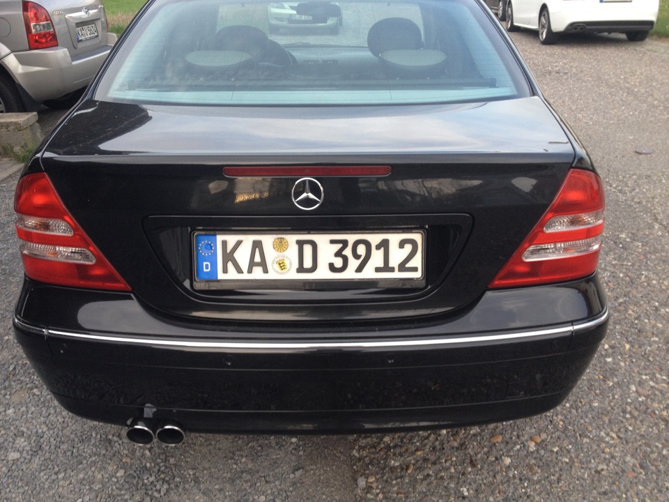 Насадка на глушитель — Mercedes-Benz C-Class (W203), 1,8 л, 2003 года ...
