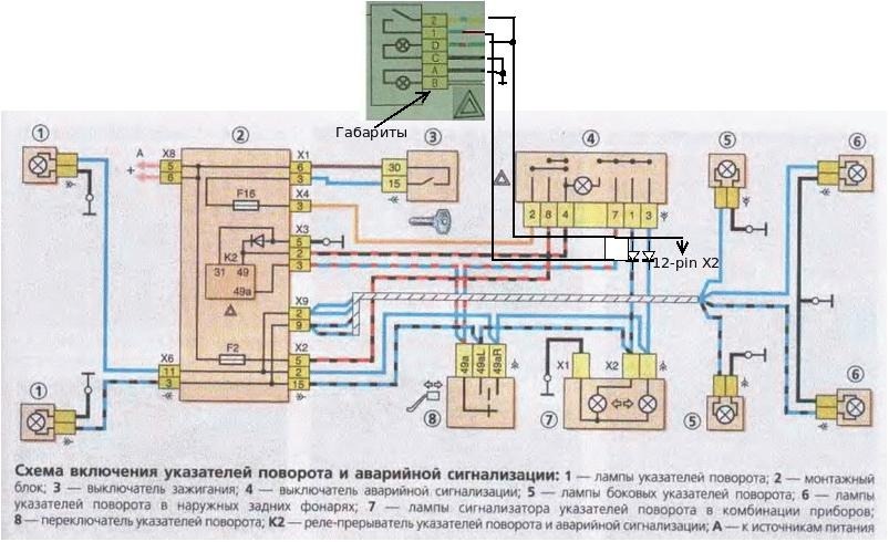 2109 схема аварийки