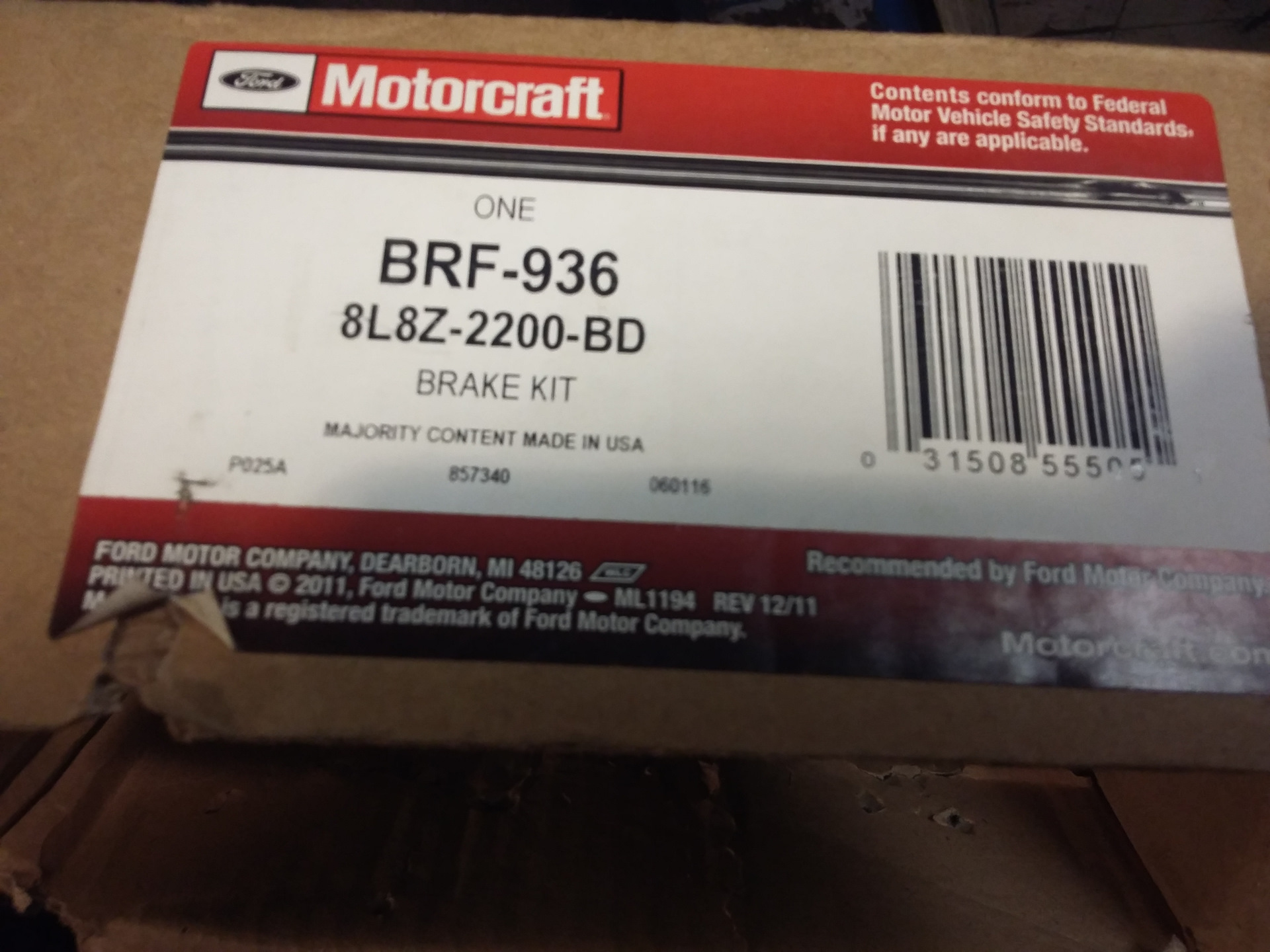 8 936. 8l8z-2200-bd. Ford 8l8z 2200 bd колодки тормозные комплект. 2264313 Motorcraft. Z008-001-50000.