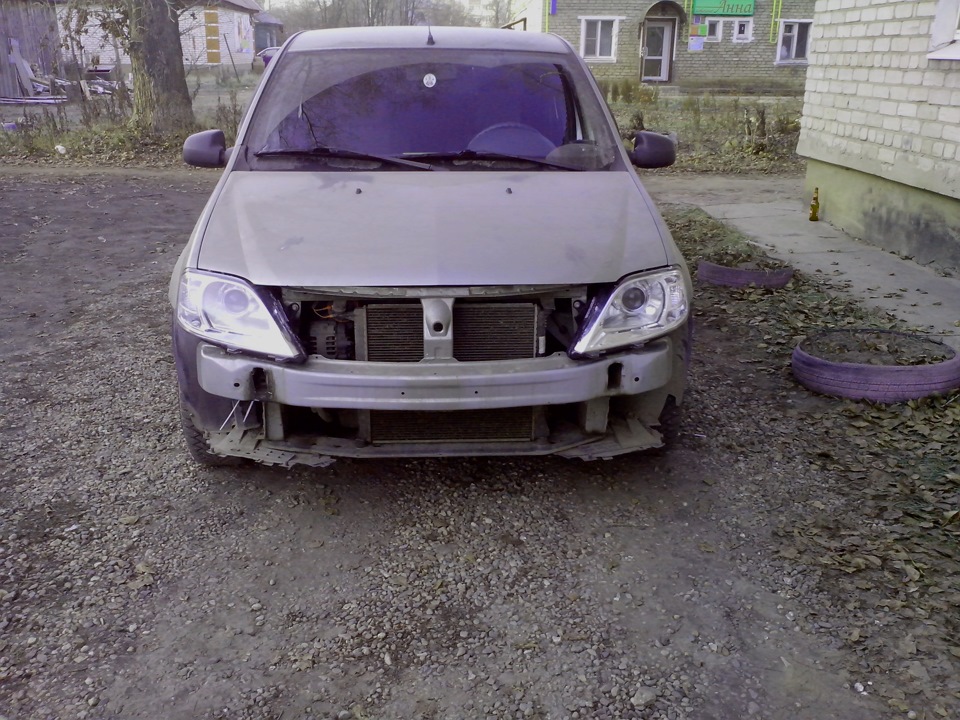 Теперь глазастый)))) — Renault Logan (1G), 1,6 л, 2010 года | тюнинг ...