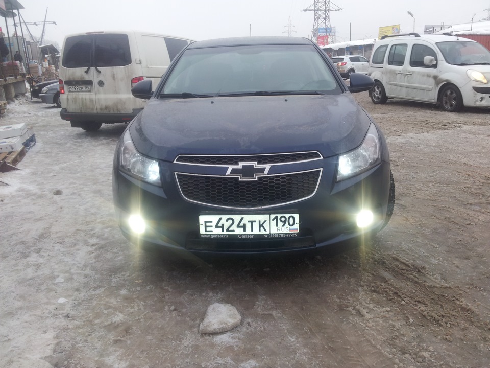 Chevrolet Cruze ксенон в ПТФ