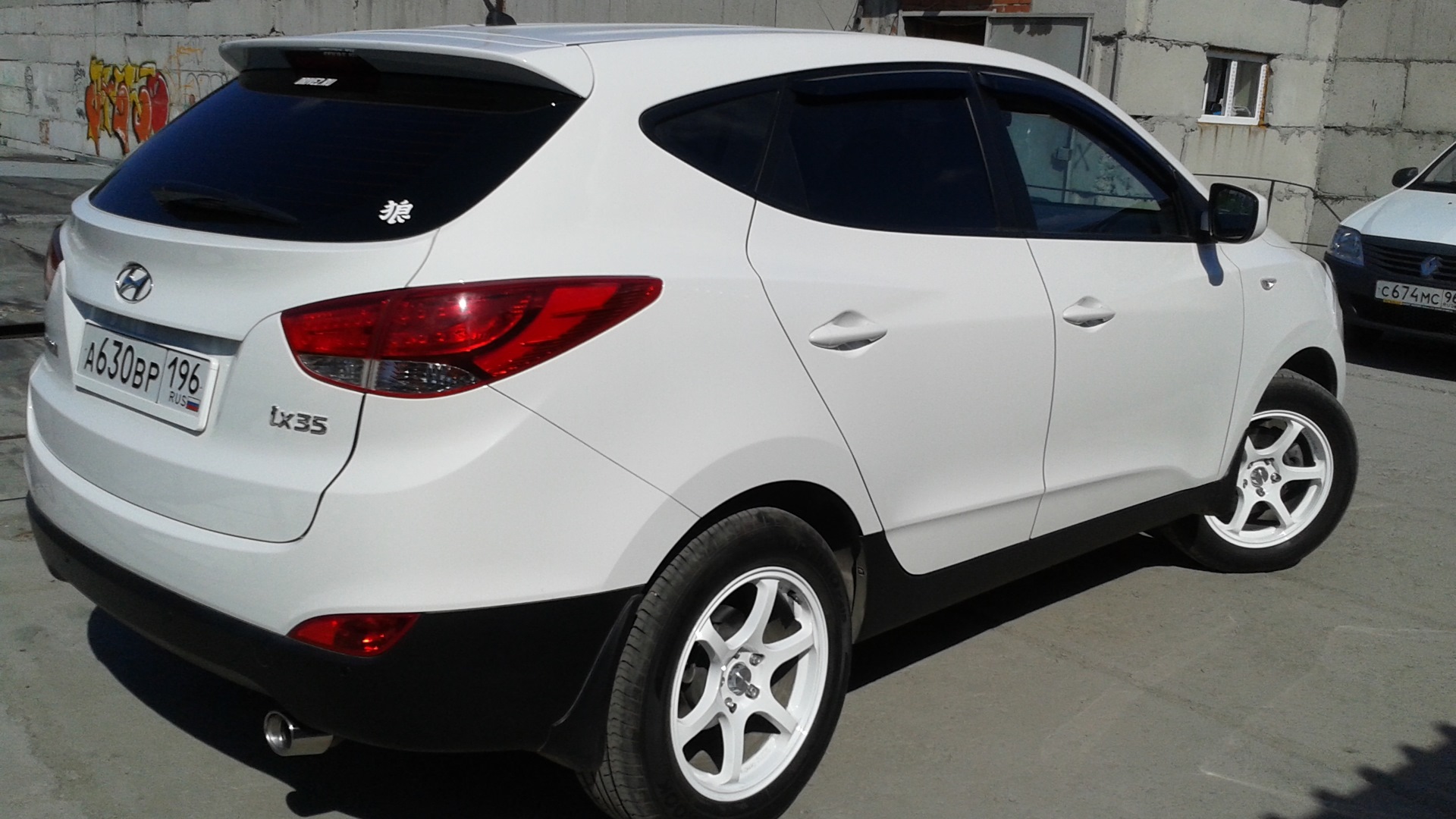 Hyundai ix35 2.0 бензиновый 2013 | белый на DRIVE2