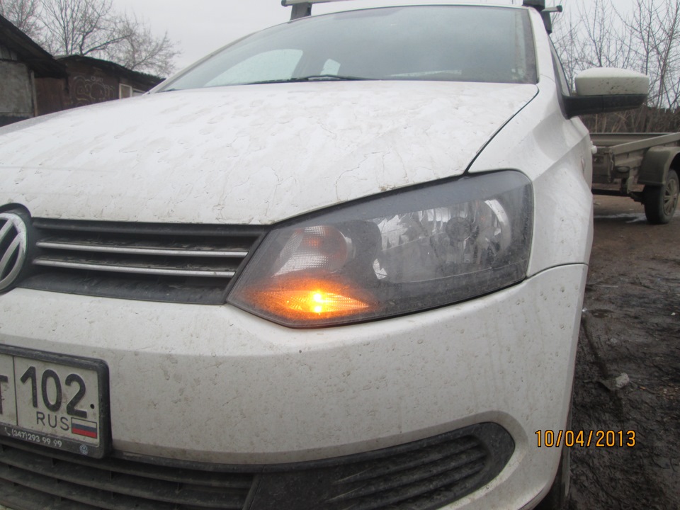 Габариты — Volkswagen Polo Sedan, 1,6 л, 2012 года | аксессуары | DRIVE2