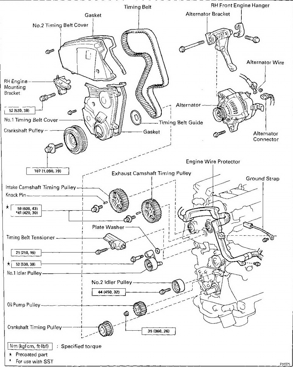 Схема грм 4s fe - 88 фото