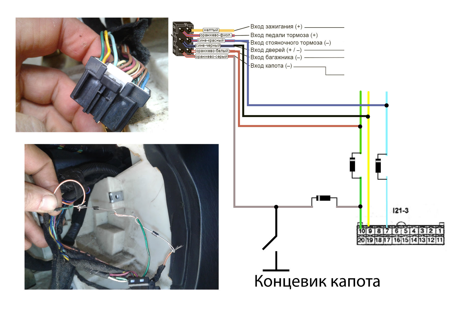 Установка сигнализации Starline A63 V2 на Hyundai Sonata Тагаз ...