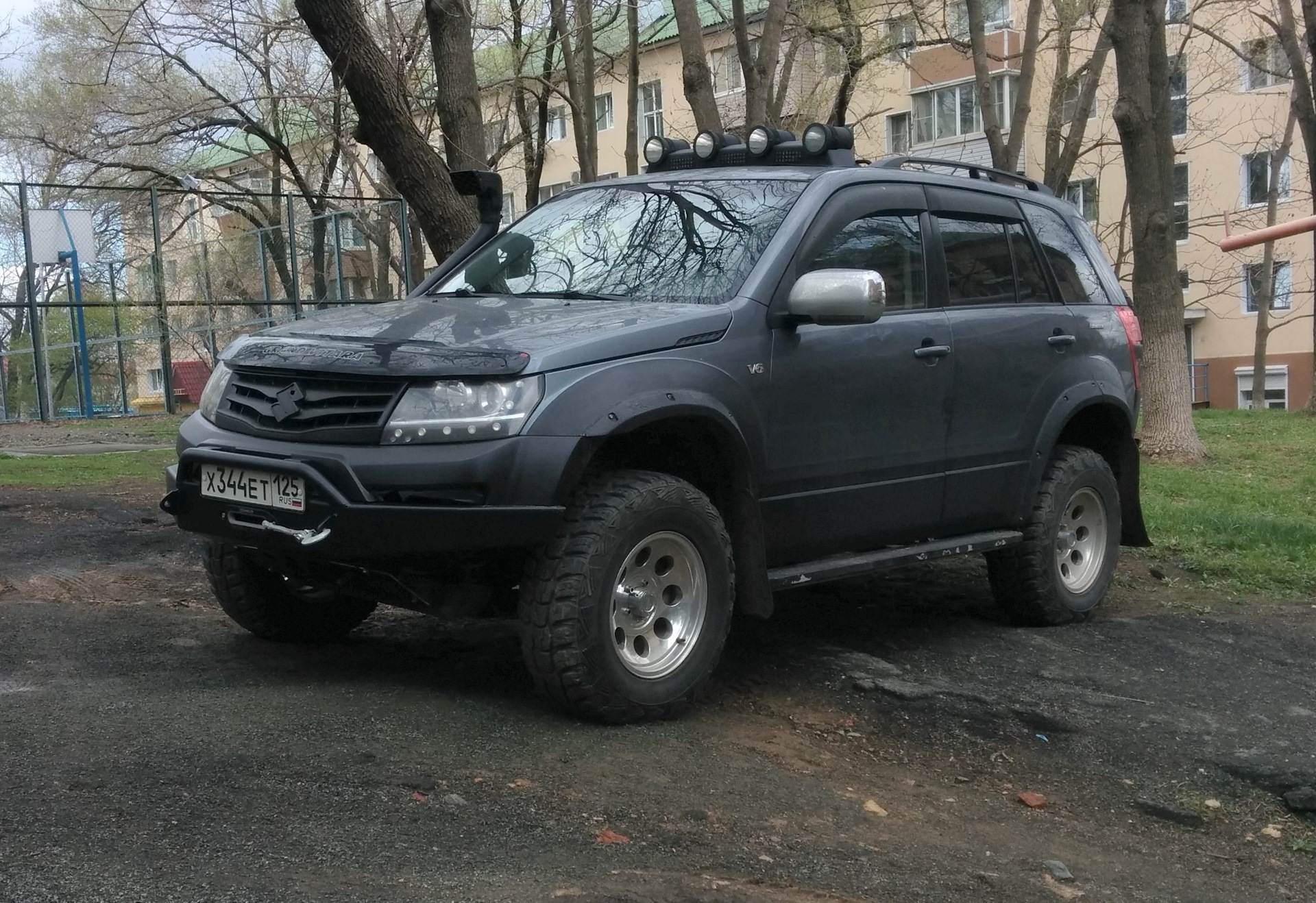 Силовой передний бампер (версия 2.0) — Suzuki Grand Vitara (2G), 2,7 л,  2007 года | тюнинг | DRIVE2