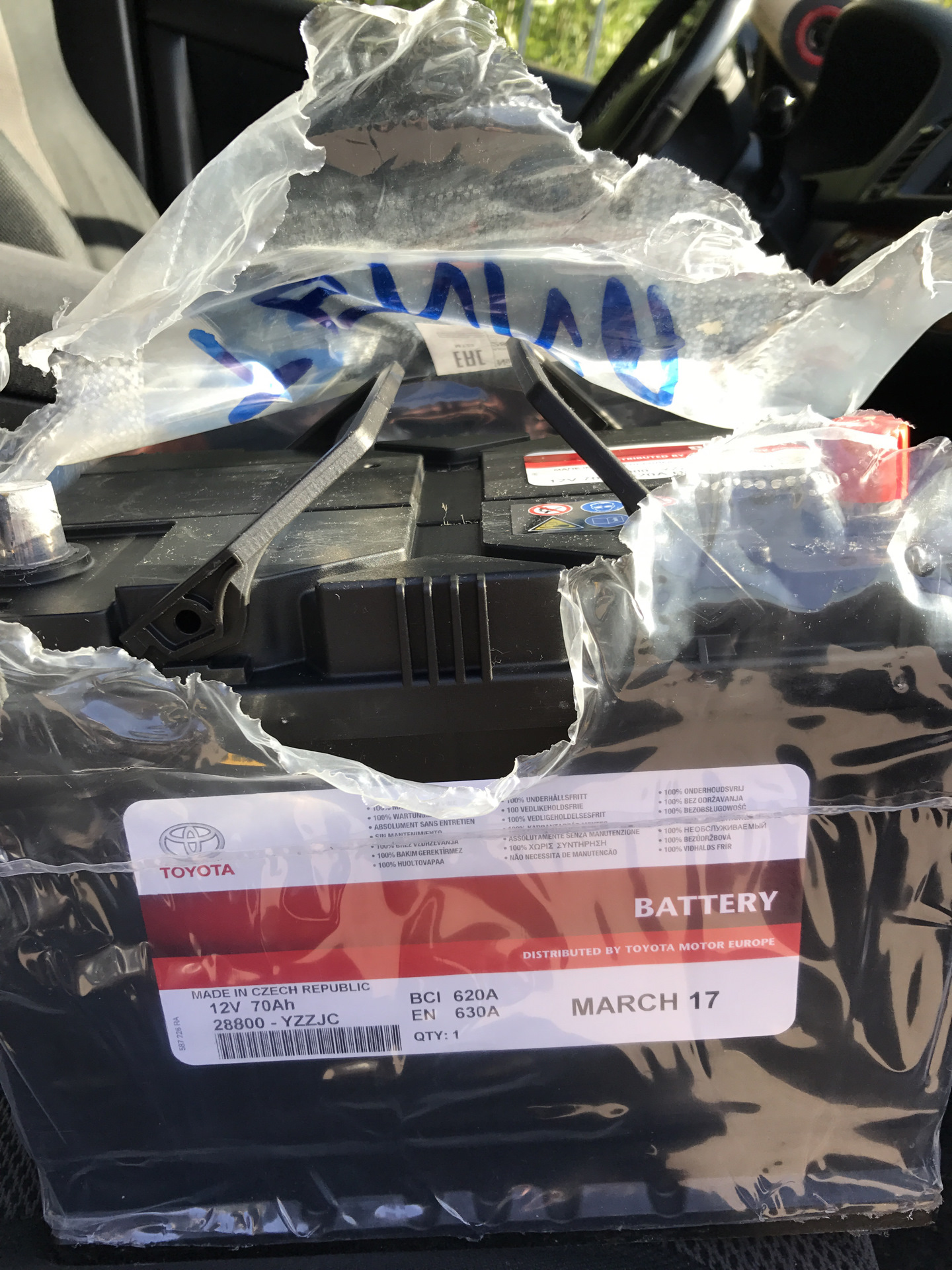 Ревизия стартера и генератора+ замена аккумулятора на оригинальный ...