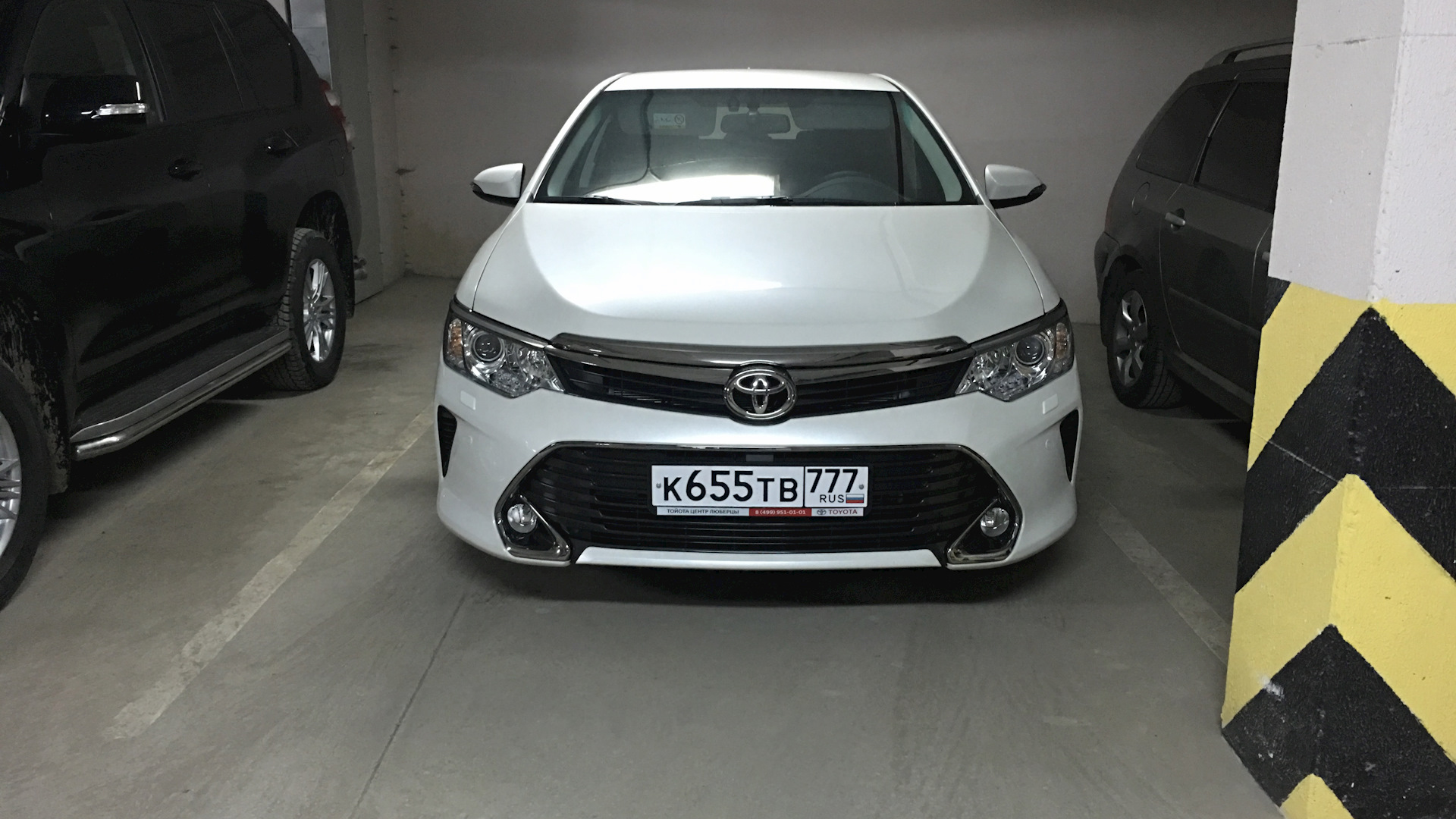 Toyota Camry (XV50) 2.5 бензиновый 2016 | Белый перламутр Престиж на DRIVE2