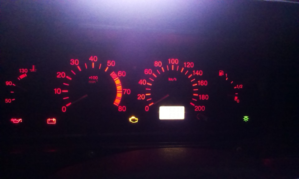 RGB-LED Приборная панель — Lada 21099, 1,5 л, 2001 года | стайлинг | DRIVE2