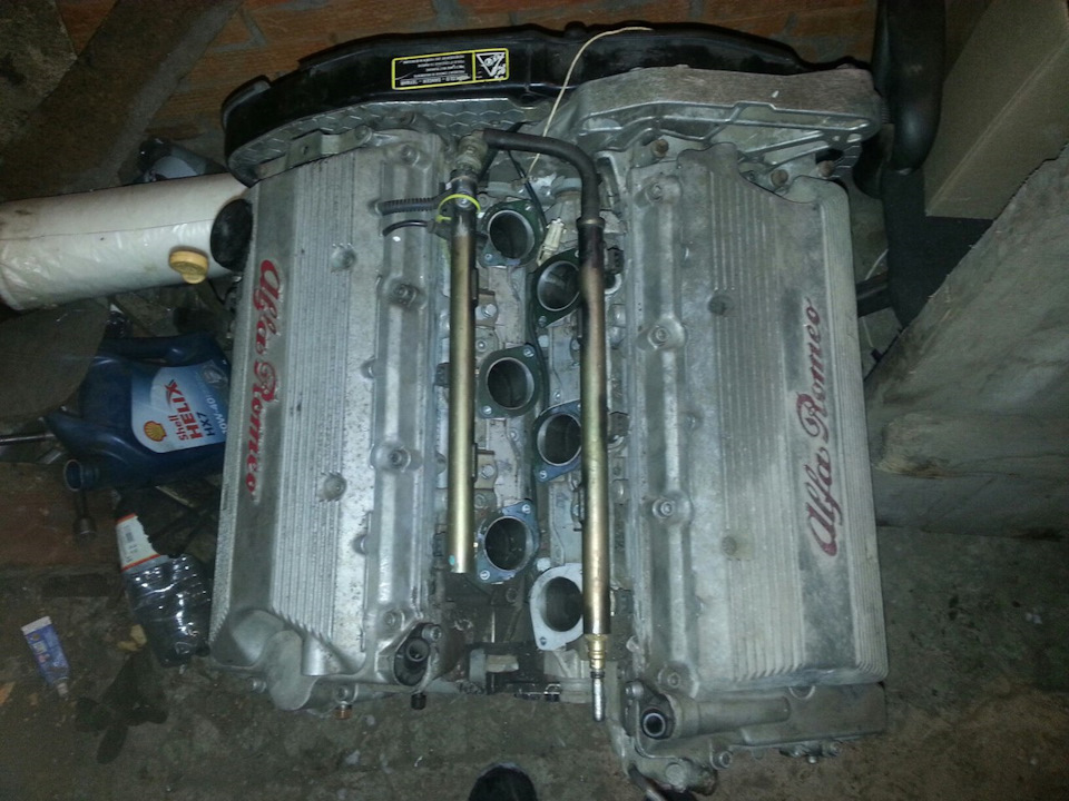 про впускной коллектор V6V12 — Alfa Romeo 75, 2,5 л, 1987 года | своими ...