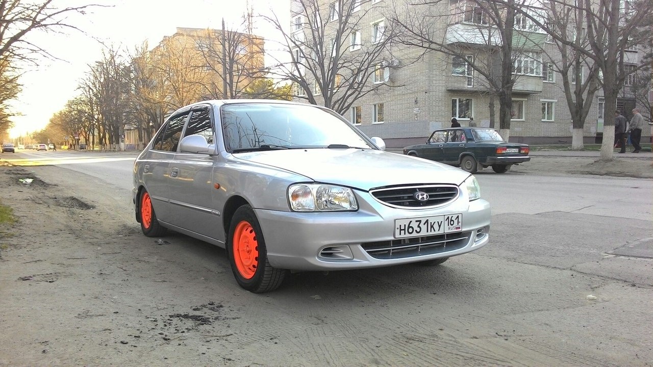 Hyundai Accent (2G) 1.6 бензиновый 2006 | Azov Taxi) на DRIVE2