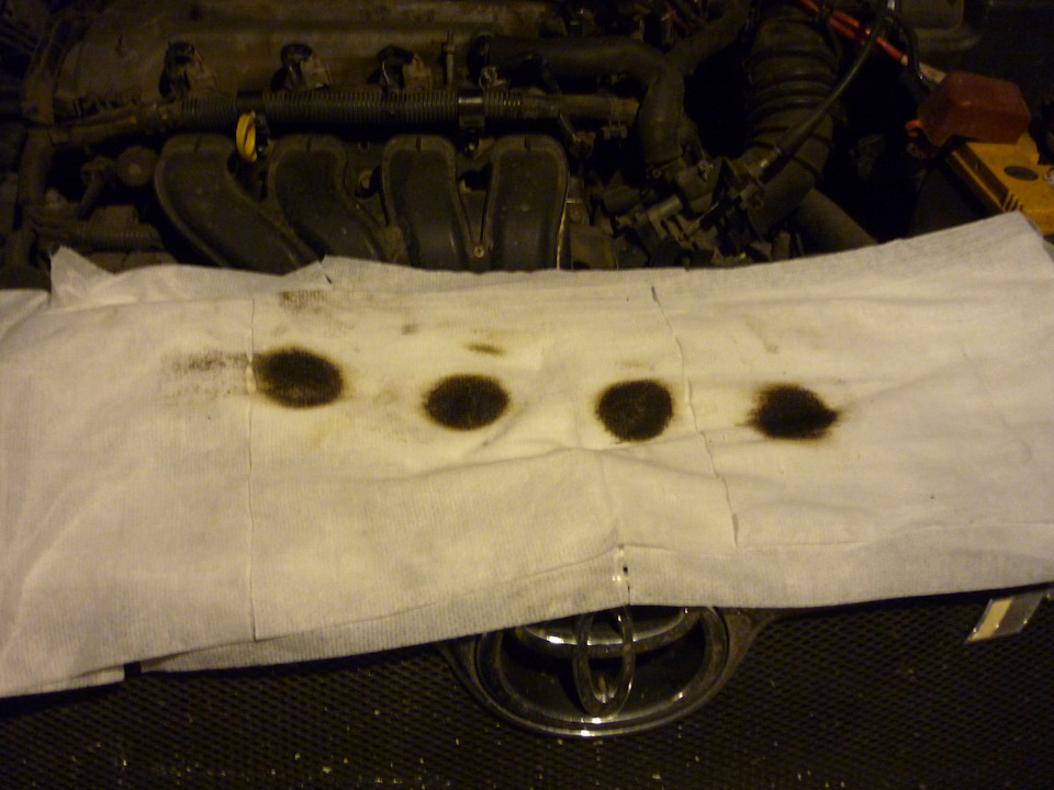 Процесс как говорится на лицо — вонь жуткая ! — Toyota Corolla (120)