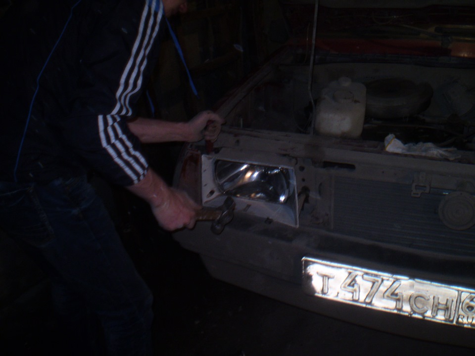 Установка туманок на АвтоТаз — Lada 21099, 1,5 л, 1994 года ...