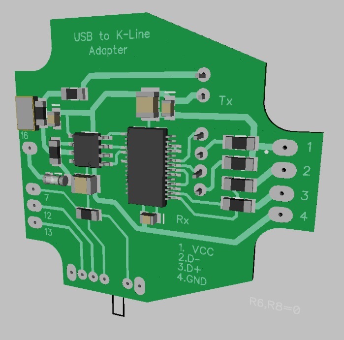 K line адаптер своими руками k line usb схема