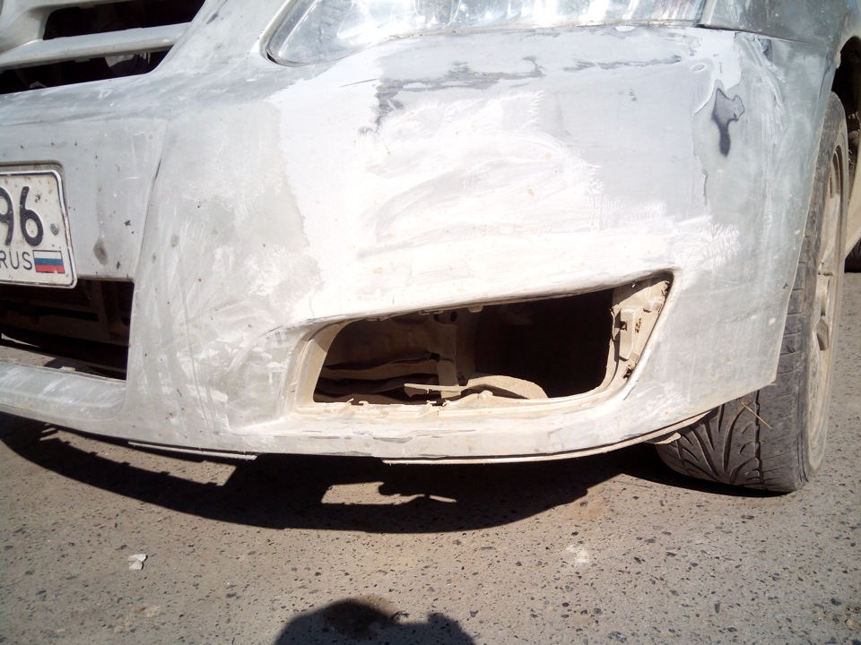 "Новый"- старый бампер))) — Toyota Corolla (120), 1,6 л, 2004 года ...