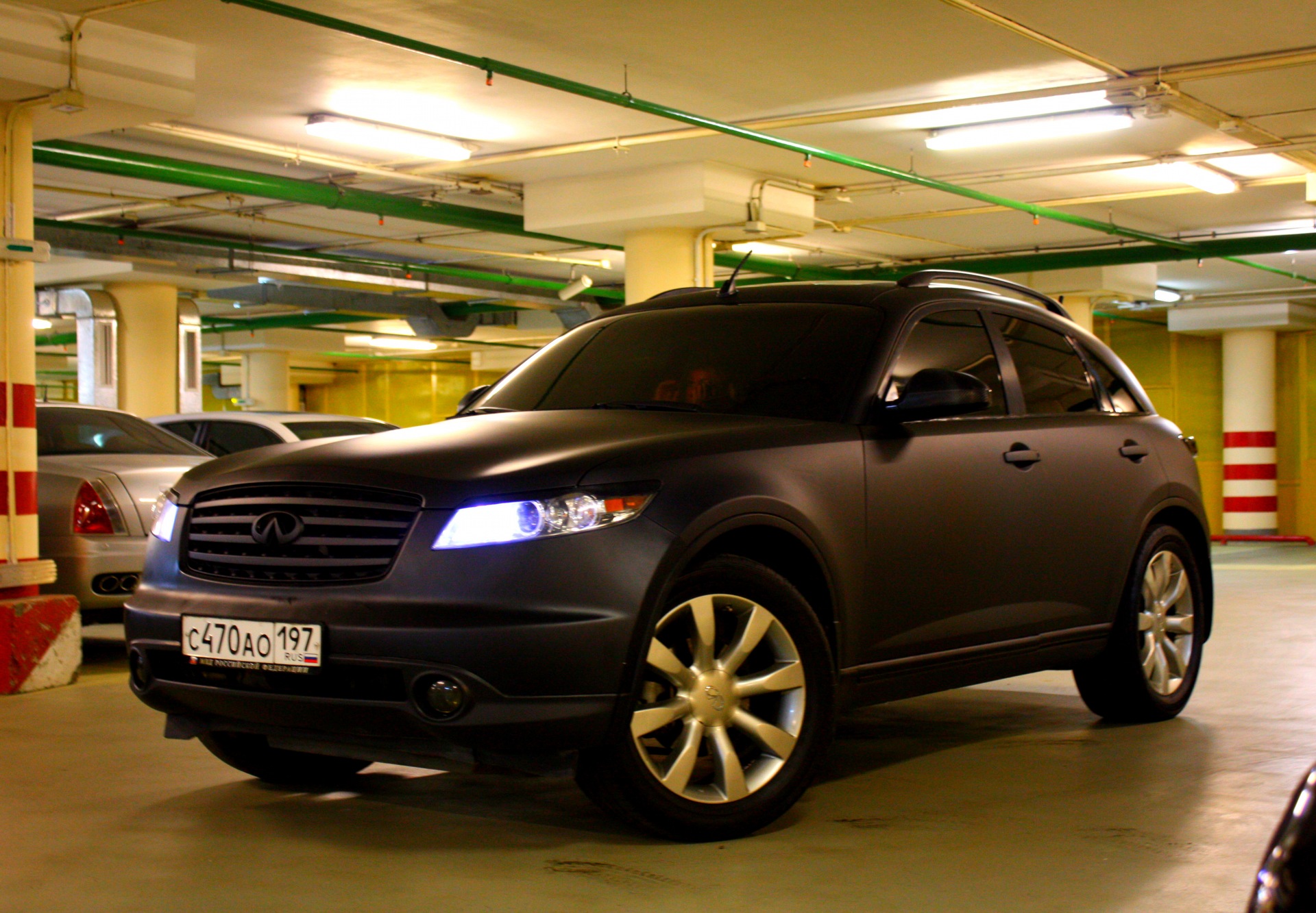 Infiniti fx35 зеленая