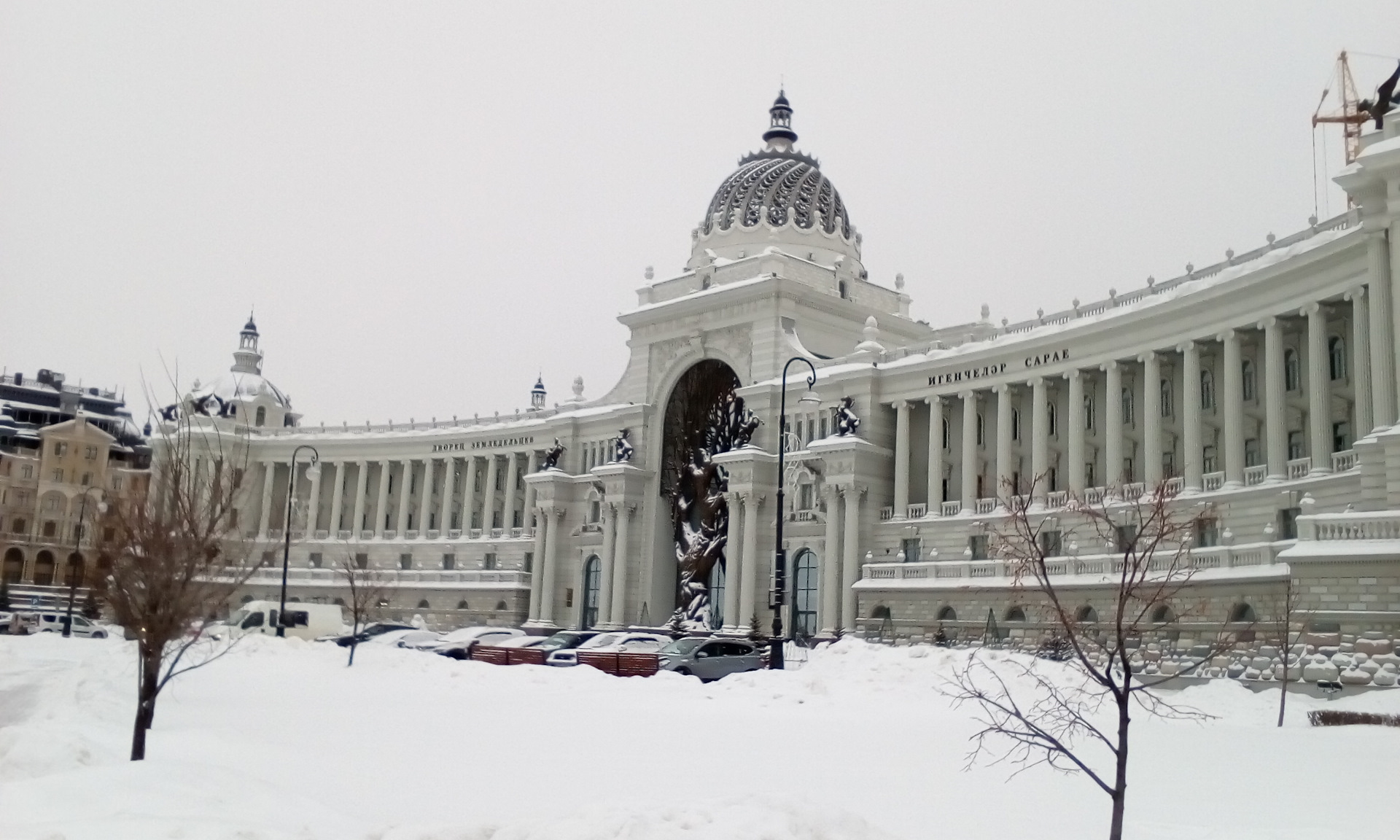 дворец земледельцев зимой