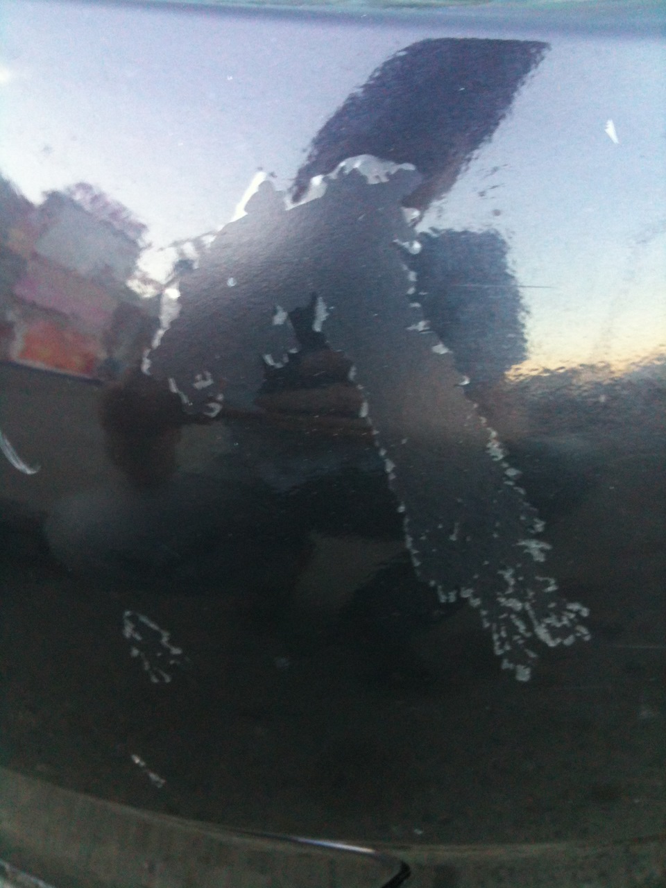 Облез лак на бампере — Lada Калина хэтчбек, 1,6 л, 2008 года | мойка ...