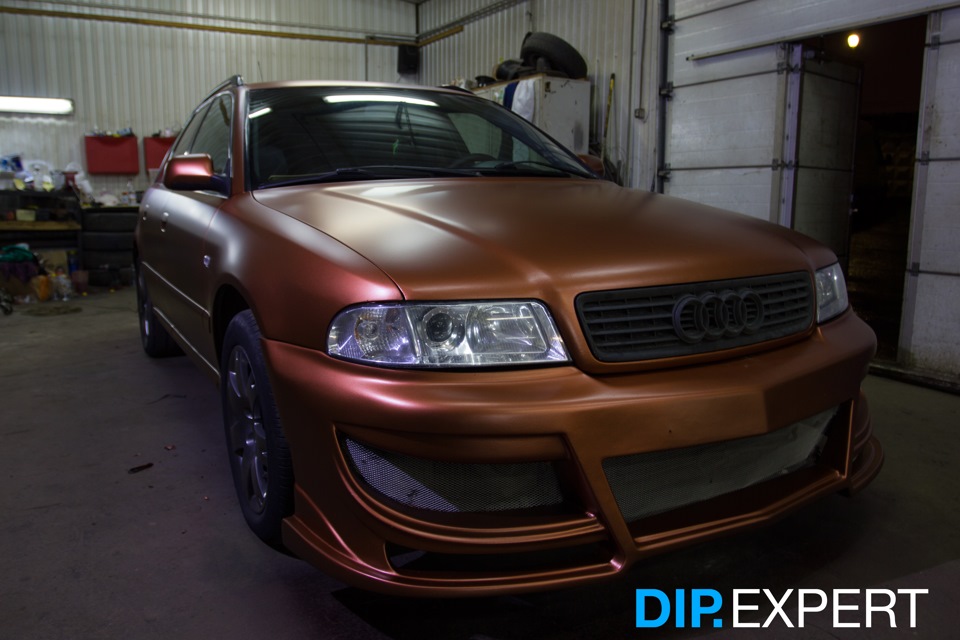 Покраска Audi A4 — искрящийся красно-коричневый пигмент — DIP.EXPERT на ...
