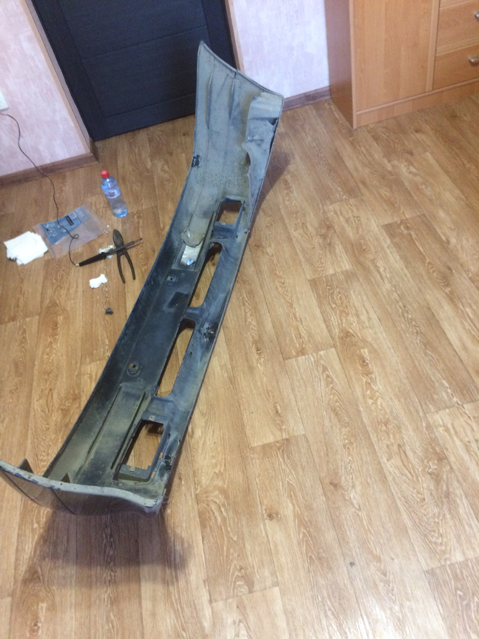 Пайка бампера — Lada 2113, 1,6 л, 2008 года | своими руками | DRIVE2