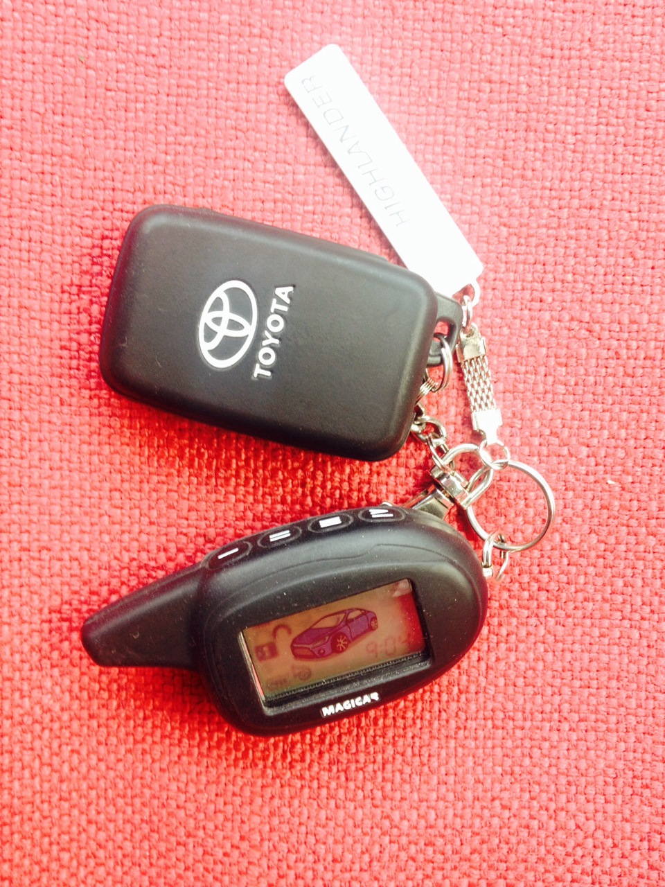 Чехол для ключа — Toyota Highlander (XU40), 3,5 л, 2013 года ...