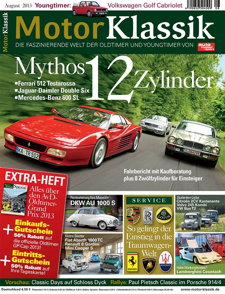 Motor Klassik August 2013 (Germany) — DRIVE2