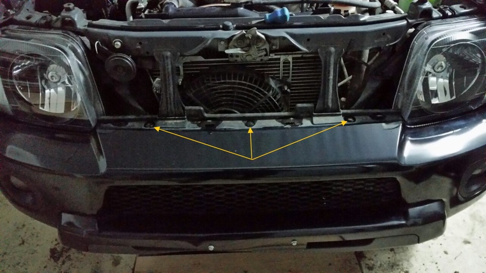 снять бампер gl