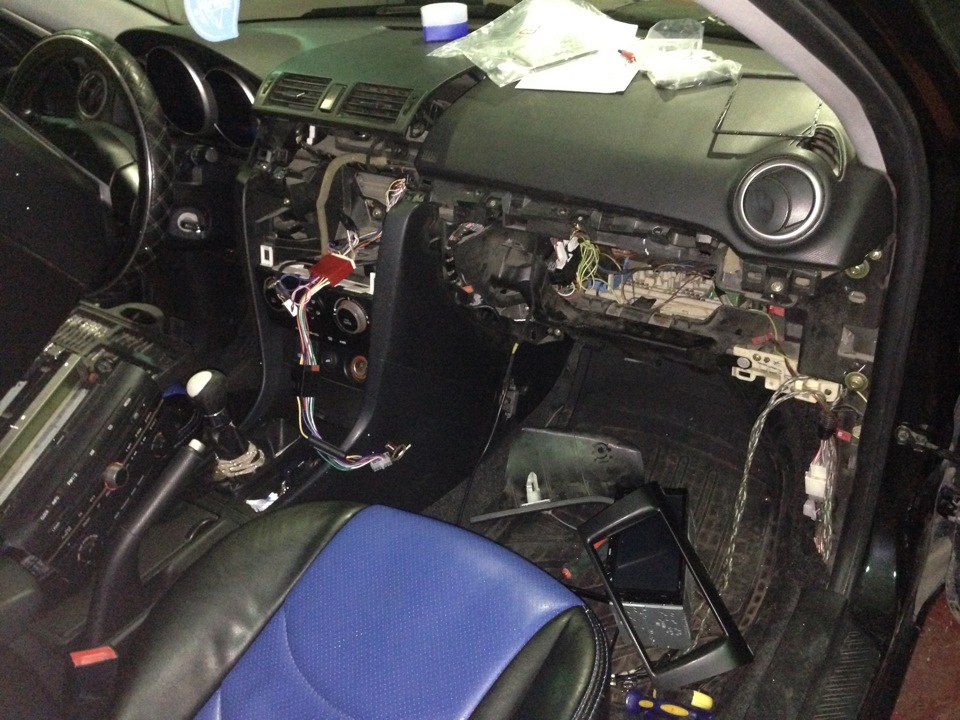 Замена штатной магнитолы на Мистери mdd-7005 + фронт Блаупункт GTA 475 ...