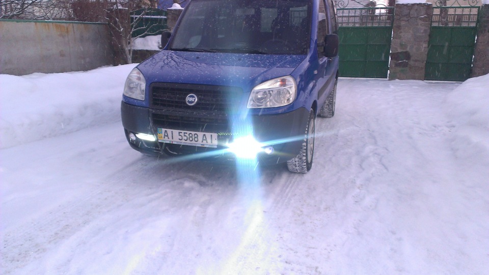 Установка DRL Day Running Light (дневных ходових огней) — FIAT Doblo