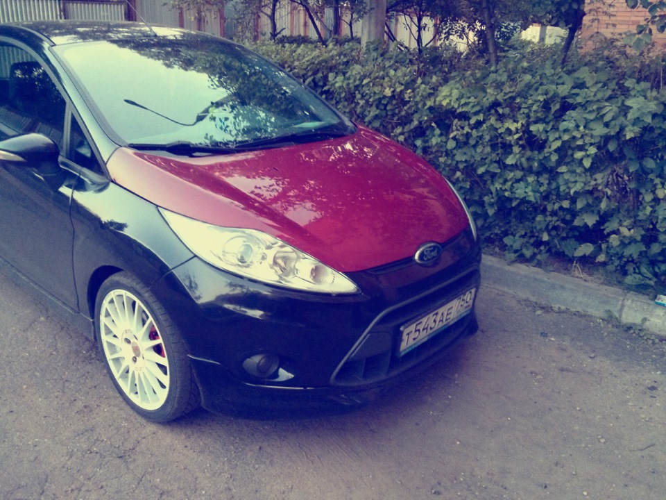 Капот part 2 — Ford Fiesta (Mk VI), 1,6 л, 2008 года | кузовной ремонт ...