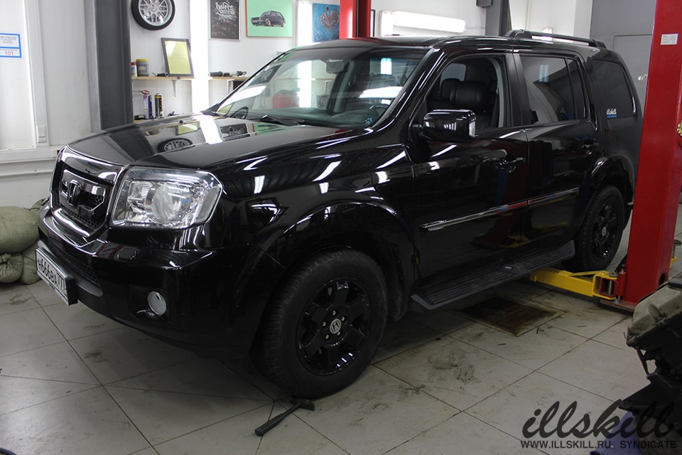 Установка порогов — Honda Pilot (2G), 3,5 л, 2010 года | тюнинг | DRIVE2