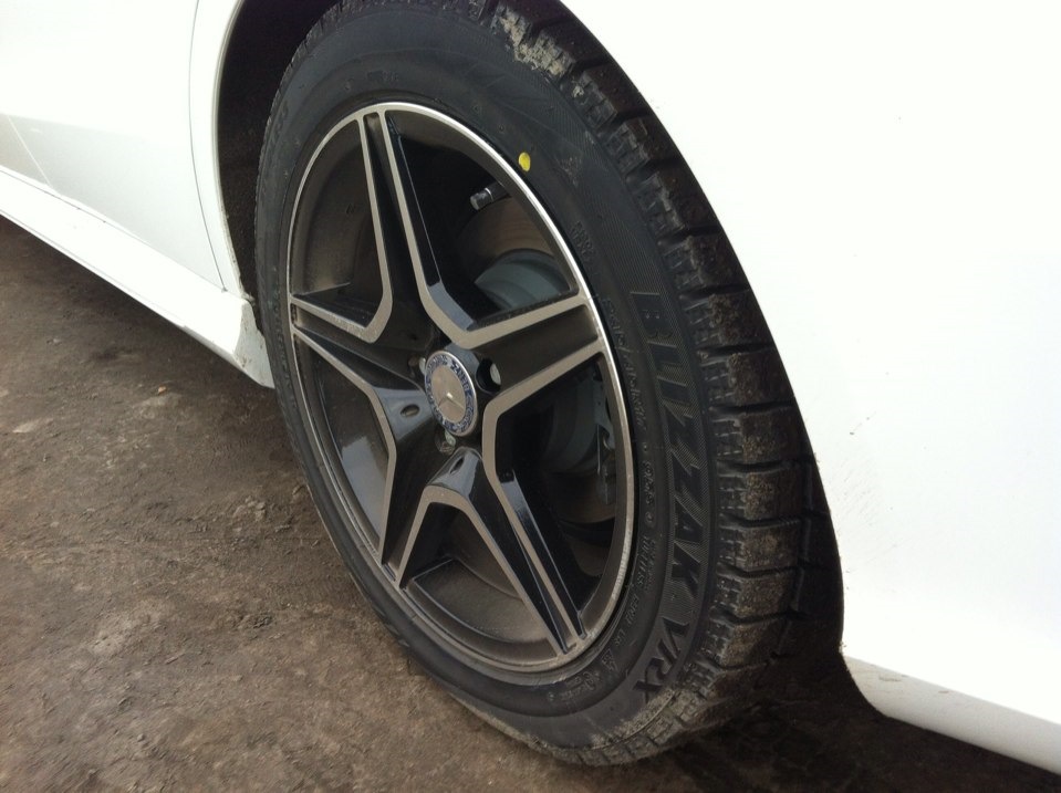 Зимняя резина на липучках с литьем. R17. — Mercedes-Benz E-class (W212 ...