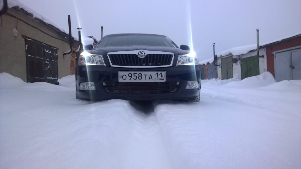 Замена габаритных ламп на LED — Skoda Octavia A5 Mk2, 1,6 л, 2011 года ...