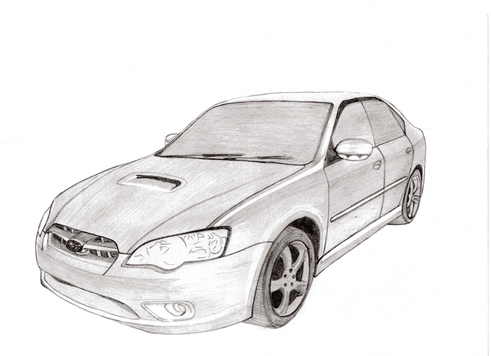 Subaru Legacy b4 draw