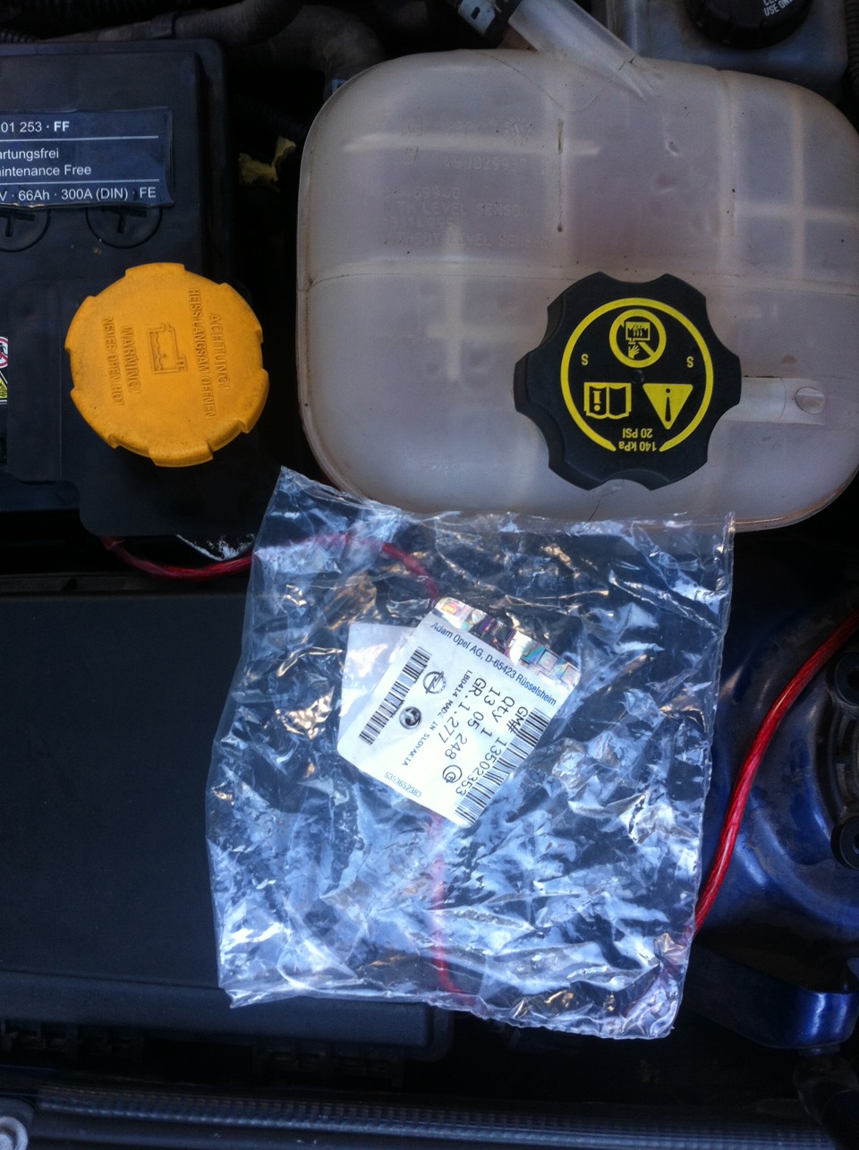 coolant level opel astra h