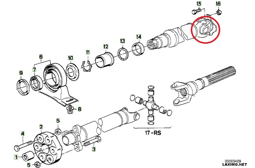 Как отцентровать кардан на bmw 5 e34